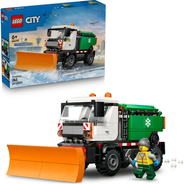LEGO 60490 City Kar Küreme Aracı Oyuncağı - Sürücü Minifigürlü Model Kamyon Yapım Seti ürün görseli 1