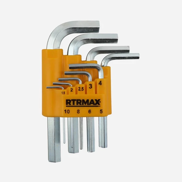 RH03851 Hex Kısa Allen Anahtar Takımı - 9 Parça ürün görseli 1