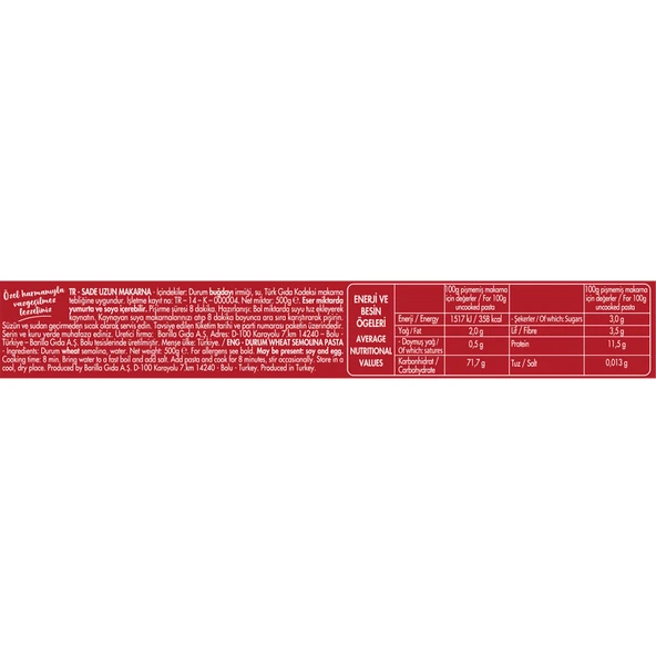 FİLİZ 500GR SPAGETTİ MAKARNA - Resim 4