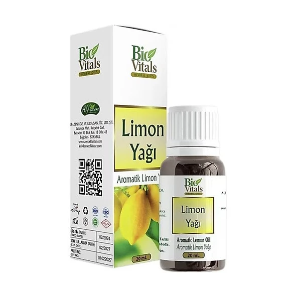 BİO VİTALS YAG 20ML LİMON ürün görseli 1