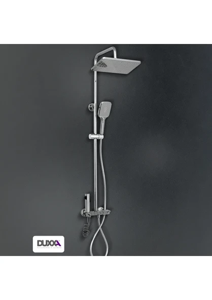 Duxxa Piano Bataryalı Duş Seti Krom DP.100 ürün görseli 1