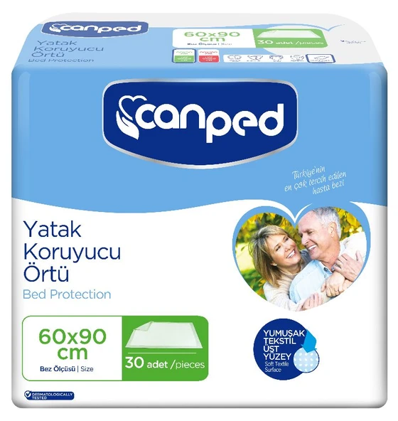 CANPED YATAK KORUYUCU 60X90 30 ADET ürün görseli 1