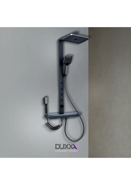 Duxxa Ramada Isı Ayarlı Masajlı Bataryalı Duş Seti DP.150.MS ürün görseli 1