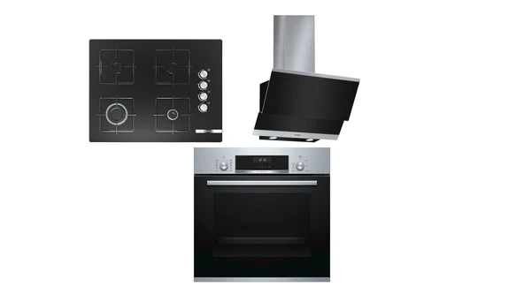 Bosch 3lü (HBJ558YS0T-POP7C6O12O-DWK065G60T)Ankastre Set ürün görseli 1