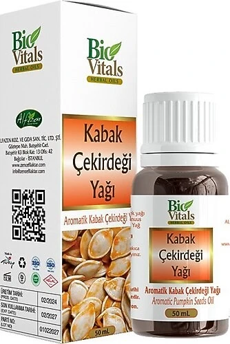 BİO VİTALS YAG 50ML KABAK ÇEKİRDEĞİ ürün görseli 1