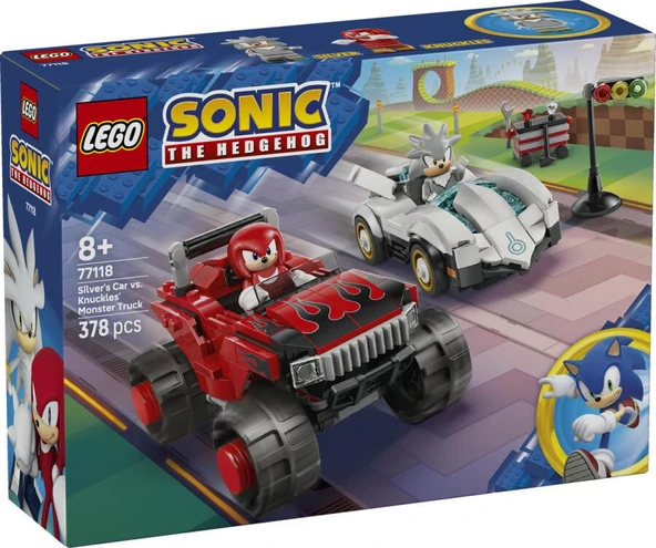 LEGO Sonic the Hedgehog 77118 Silver's Car vs. Knuckles' Monster Truck ürün görseli 1