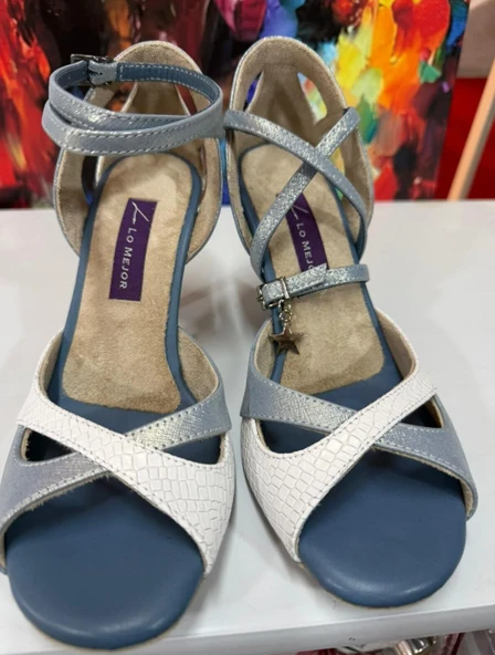 "Gökyüzünün Fısıltısı" TANGO, DANS VE SALON AYAKKABISI 8,5 CM 13 PONT KONİ MODEL TOPUK KAPALI ürün görseli 1