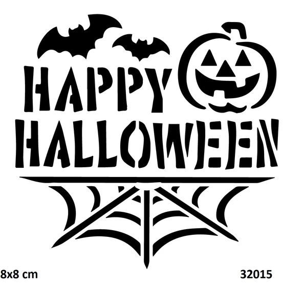 Cadılar Bayramı Hallowen Yapışkanlı Stencil Süsleme ve Boyama Kalıbı ürün görseli 1