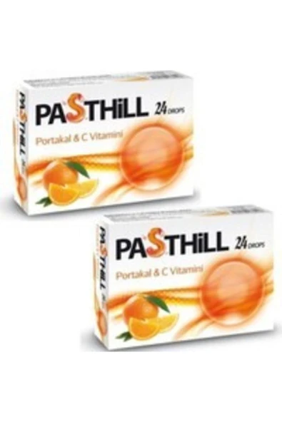 LEDAPHARMA Pasthill Portakal 2'li Paket X 24 Adet Boğaz Pastili ürün görseli 1