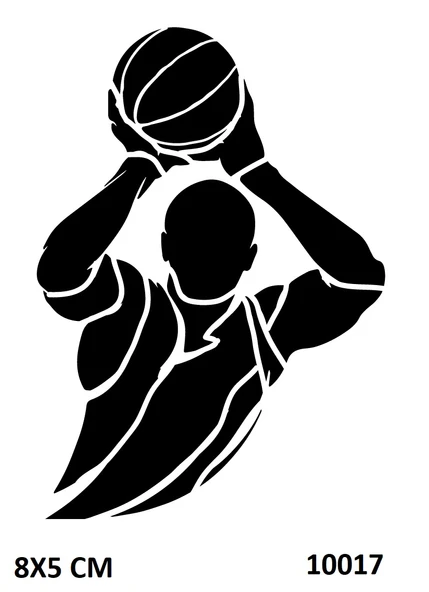 Basketbol Skor Modeli Yapışkanlı Stencil Süsleme ve Boyama Kalıbı ürün görseli 1