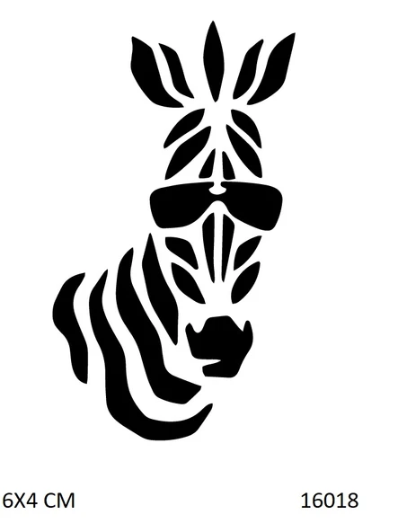 Artist Zebra Yapışkanlı Stencil Süsleme ve Boyama Kalıbı ürün görseli 1