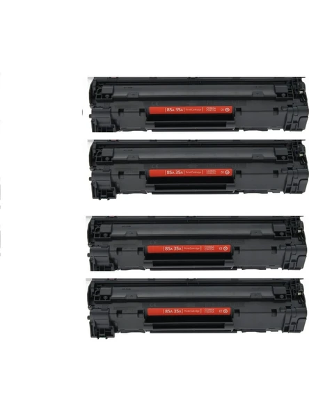 Hp 85A (CE285A) P1102, M1212, M1217 Uyumlu (4 Adet) Siyah Çipli Muadil Lazer Toner (Avantaj Paketi) ürün görseli 1