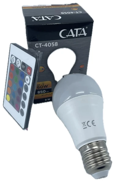 CATA CT-4058 60W 850LM KUMANDALI RGB AMPUL ürün görseli 1