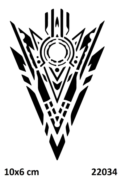 Tribal Kol Yapışkanlı Stencil Süsleme ve Boyama Kalıbı ürün görseli 1