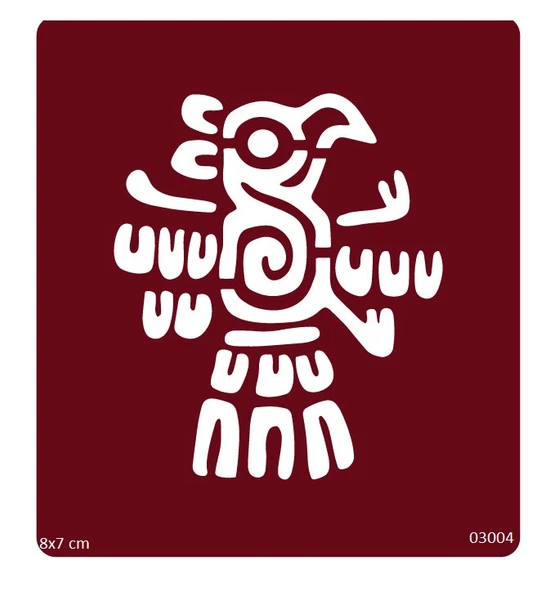 Maori Kabile Motifleri Yapışkanlı Stencil Süsleme ve Boyama Kalıbı ürün görseli 1