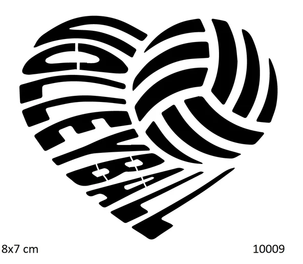 Voleyball Yapışkanlı Stencil Süsleme ve Boyama Kalıbı ürün görseli 1