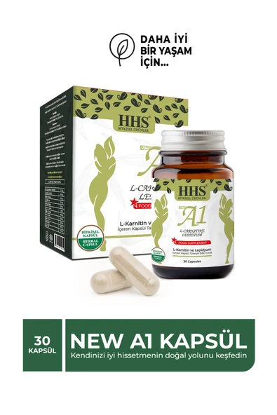 HHS NEW A1 L-Carntine Lepdium 30 Kapsül (Şişe) ürün görseli 1