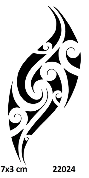 Tribal Damla Yapışkanlı Stencil Süsleme ve Boyama Kalıbı ürün görseli 1