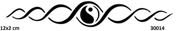 Sarmal Ying-Yang Yapışkanlı Stencil Süsleme ve Boyama Kalıbı ürün görseli 1