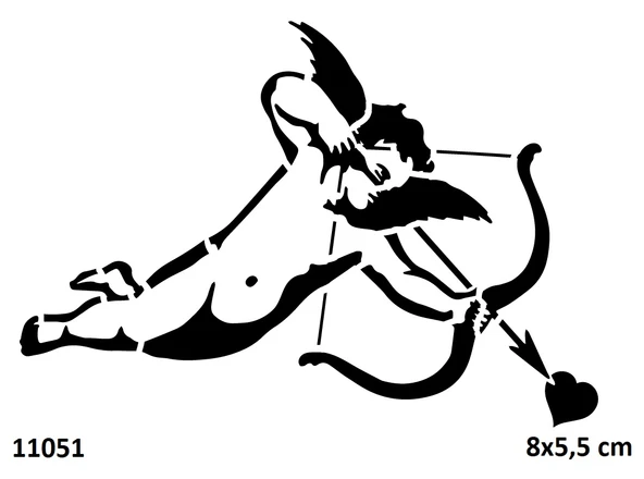 Eros Aşk Oku Yapışkanlı Stencil Süsleme ve Boyama Kalıbı Stencil Kalıp ürün görseli 1