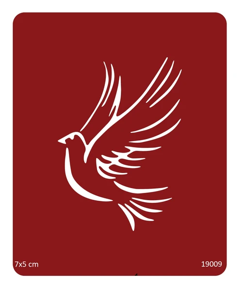 Barış Güvercini Stencil Süsleme ve Boyama Kalıbı ürün görseli 1