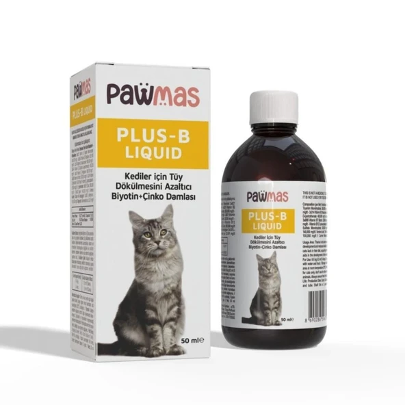 Pawmas Kedi Biyotin Çinko Damlası 50 ml ürün görseli 1