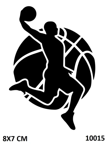 Basketbol Sporcu Modeli Yapışkanlı Stencil Süsleme ve Boyama Kalıbı ürün görseli 1
