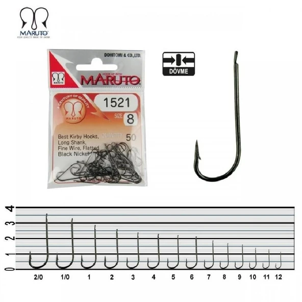 Maruto 1521 Nikel Olta İğnesi No:1/0 - Resim 2