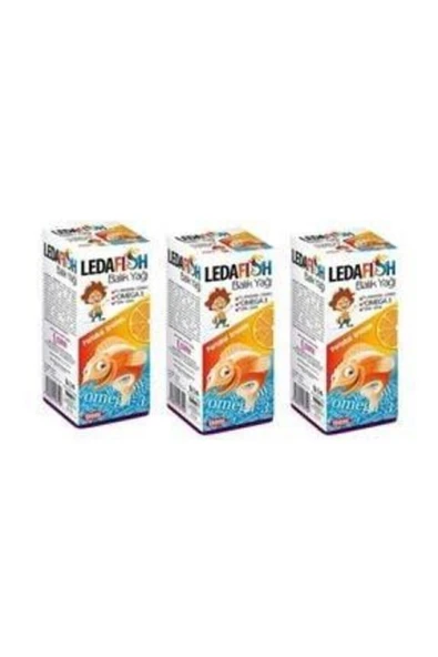 LEDAPHARMA Ledafish Balık Yağı 150 Ml Portakal Aromalı 3 Adet ürün görseli 1