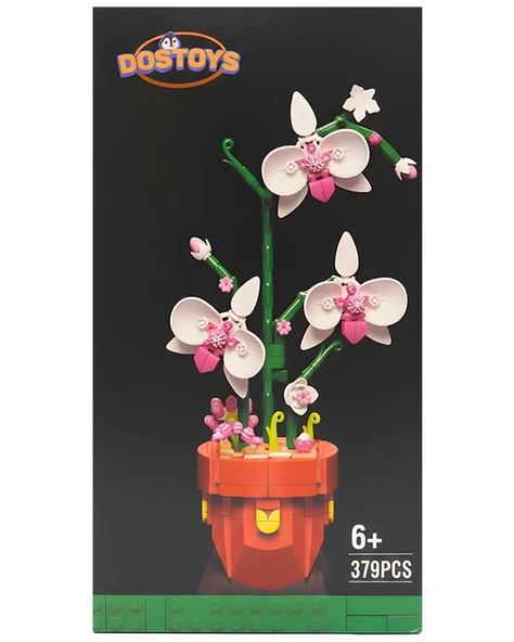 Dostoys Flowers Yapı Taşı Serisi Kelebek Orkide Çiçek Yapım Seti 379 Parça 11610 ürün görseli 1
