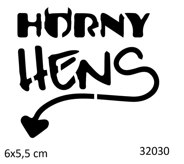 Horny Hens Bekarlığa Veda Partisi Yapışkanlı Stencil Süsleme ve Boyama Kalıbı ürün görseli 1