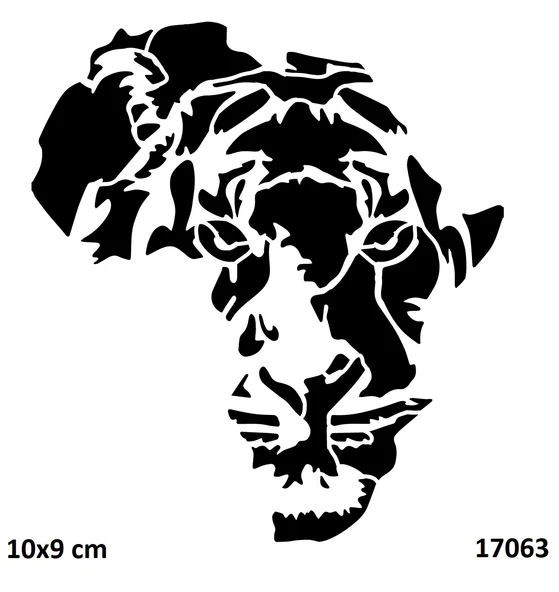 Afrika Aslanı Yapışkanlı Stencil Süsleme ve Boyama Kalıbı ürün görseli 1
