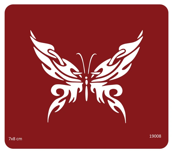 Motif Kelebek Stencil Süsleme ve Boyama Kalıbı ürün görseli 1