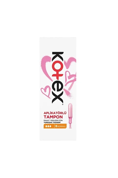 KOTEX Aplikatörlü Tampon 8 Adet Normal Tekli Pk ürün görseli 1