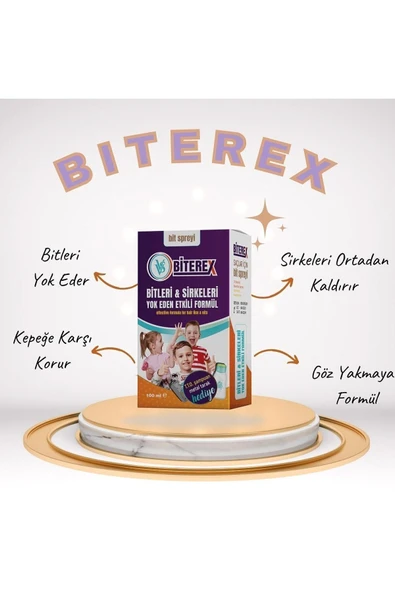 VVS Biterex Bit Spreyi 100 ml + Şampuan 150 ml - Çelik Tarak Hediyeli ürün görseli 1