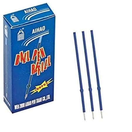Aihao Tükenmez Kalem Yedeği Mavi B107-20 100 Lü (1 Paket 100 Adet) ürün görseli 1