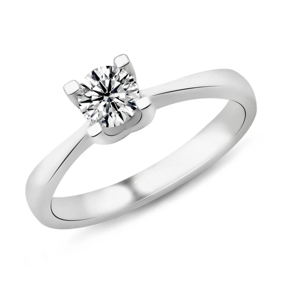 Harem Altın 0.62 Karat G Renk HRD Sertifikalı Pırlanta Tektaş Yüzük PR169 ürün görseli 1