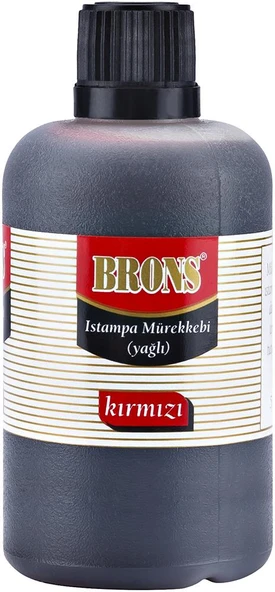 Brons Br-322 Stampa Mürekkebi Yağlı Kırmızı 500 Cc ürün görseli 1