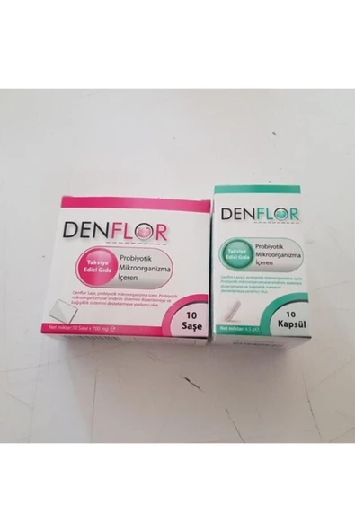 DENFLOR Takviye Edici Gıda 10 Saşe 10 Kapsül ürün görseli 1