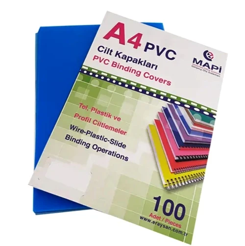 Mapi Pvc Cilt Kapağı A4 Mavi - 20 adet ürün görseli 1