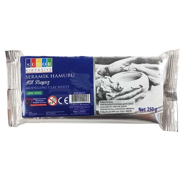 Südor Seramik Hamuru 250 Gr Beyaz - 4 adet ürün görseli 1