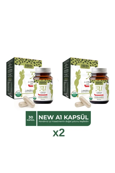 HHS NEW A1 L-Carntine Lepdium 30 Kapsül (Şişe) x2 Adet ürün görseli 1
