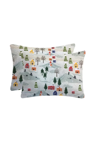 Lief Home Flanel ( Pazen ) Bebek Yastık Kılıfı | 35x45 ( 2 Adet ) ürün görseli 1