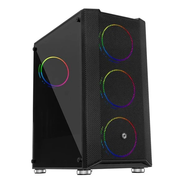 Frisby FC-9405G Panda Gaming Kasa (Double Slim Ring RGB Fan + 650W 80+) ürün görseli 1