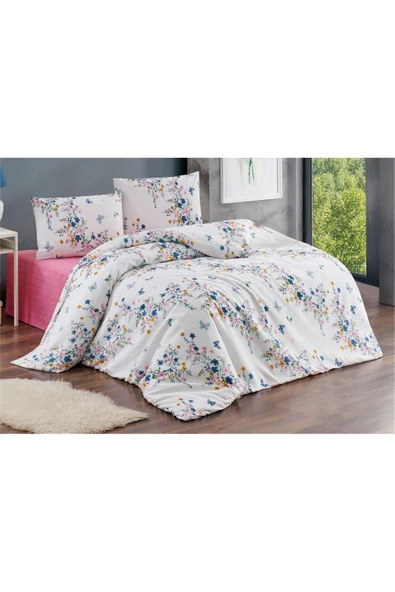 Lief Home Çift Kişilik Nevresim Takımı 200x220cm | 4 Yastık Kılıfı | Lastikli Çarşaflı 160x200+30 ürün görseli 1