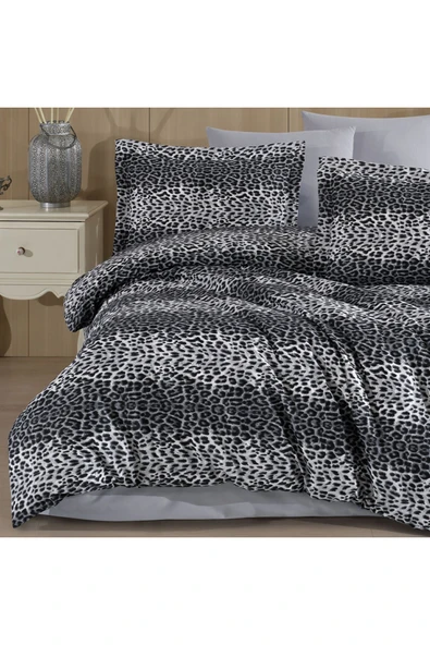 Lief Home Tek Kişilik Leopar Desen Nevresim Takımı 160x220 | 2 Yastık Kılıfı | Lastikli Çarşaflı 100x200+30 ürün görseli 1