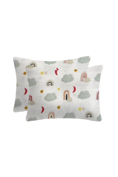 Lief Home Flanel Pazen Fermuarlı Bebek Yastık Kılıfı  35x45 2 Adet ürün görseli 1