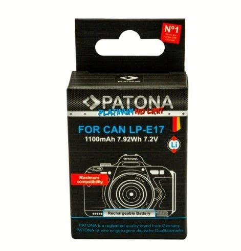 PATONA 1352 Platinum Battery with USB-C Input f. Canon LP-E17 ürün görseli 1