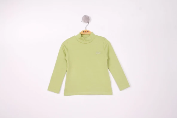Toontoy Kız Çocuk Regular Fit Dik Yaka Nakış Baskılı Sweatshirt - Ribana ürün görseli 1