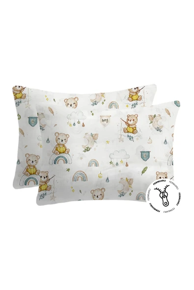 Lief Home %100 Pamuklu Fermuarlı Bebek Yastık Kılıfı | 35x45 ( 2 Adet ) ürün görseli 1